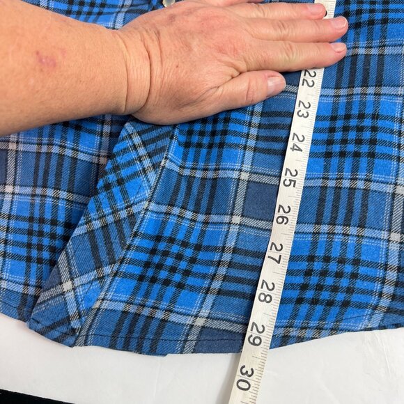 Wrangler Wrancher Mens Pearl Snap Western Shirt Plaid Rodeo Long Sleeve Sz Large - Picture 7 of 9